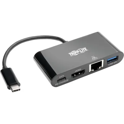 Tripp Lite U444-06N-H4GUBC laptop dock/port replicator USB 3.2 Gen 2 (3.1 Gen 2) Type-C Black