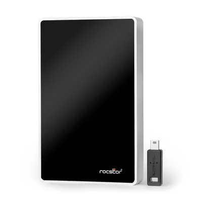 Rocstor Rocsecure EX32 external hard drive 1 TB Black, Silver