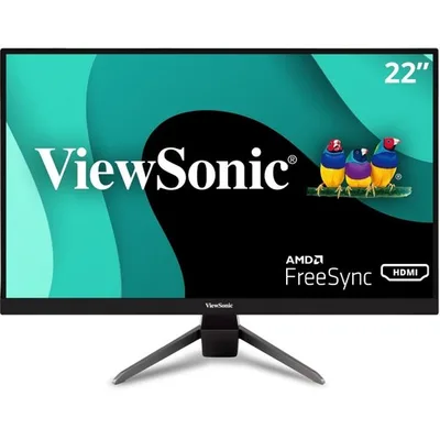 ViewSonic VX2267-MHD 22" 1080p Gaming Monitor with 100Hz, 1ms, Ultra-Thin Bezels, FreeSync, Eye Care, HDMI, VGA, and DP