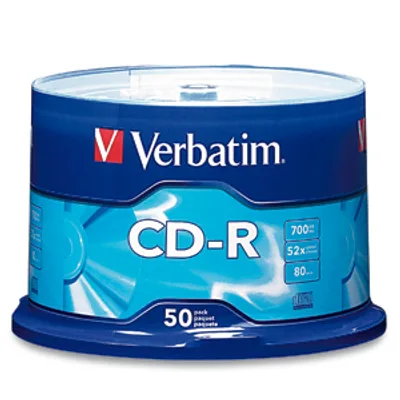 Verbatim Standard 120mm CD-R Media 700 MB 52x 50 pc(s)