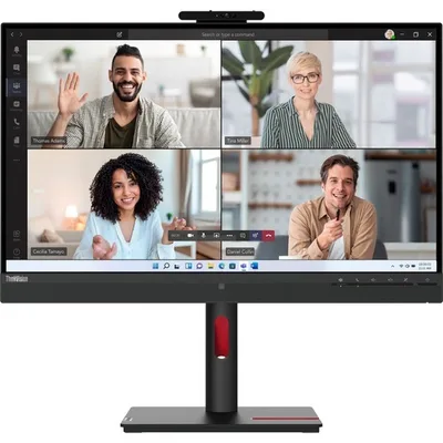 Lenovo ThinkVision T27hv-30 27" Class Webcam WQHD LED Monitor - 16:9 - Raven Black 63D6UAR3US
