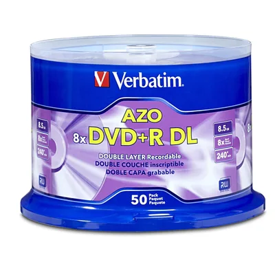 Verbatim DVD+R DL 8.5GB 8X 50 pk 50 pc(s)