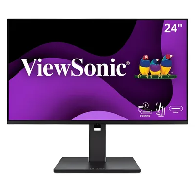Viewsonic VG2458 24" 1080p IPS Docking Monitor with Advanced Ergonomics